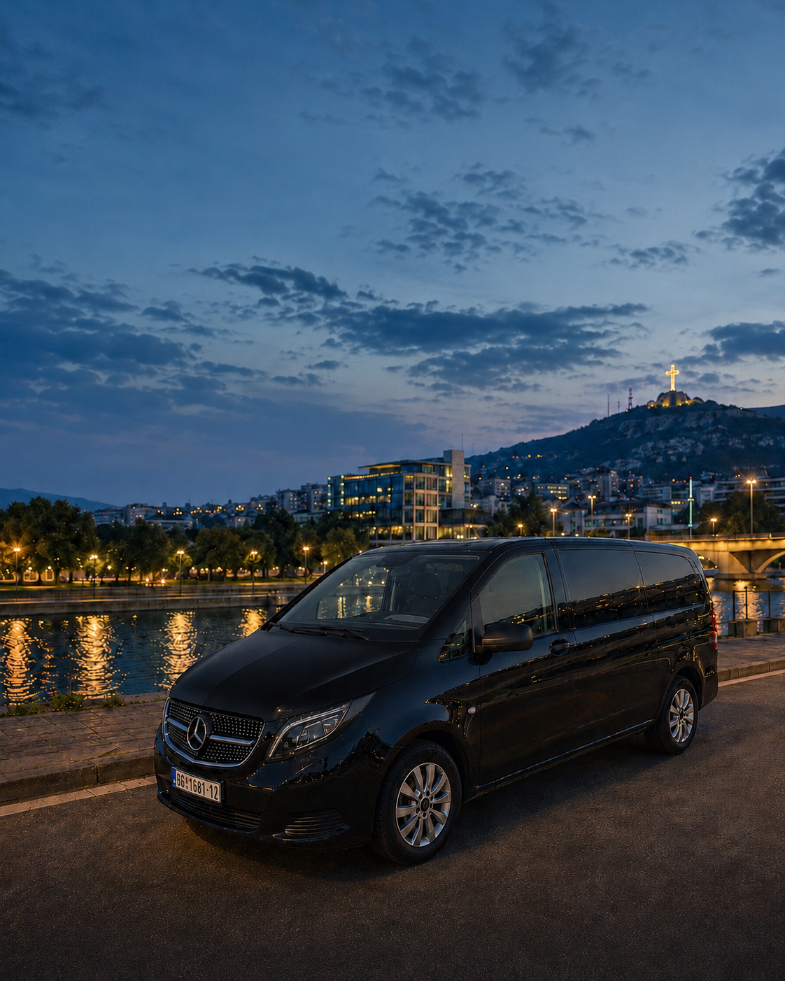 Transfer Beograd Skoplje — Mercedes Vito, krst na Vodnu